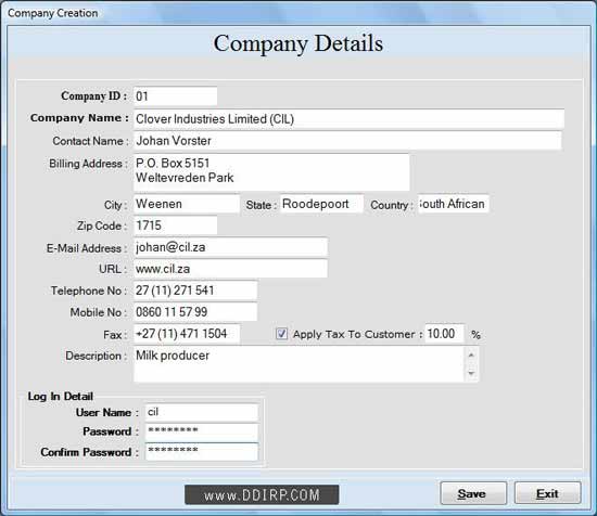 Screenshot of Billing and Inventory Management Service