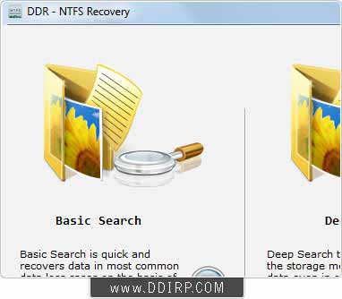 Screenshot of NTFS Files Rescue Software
