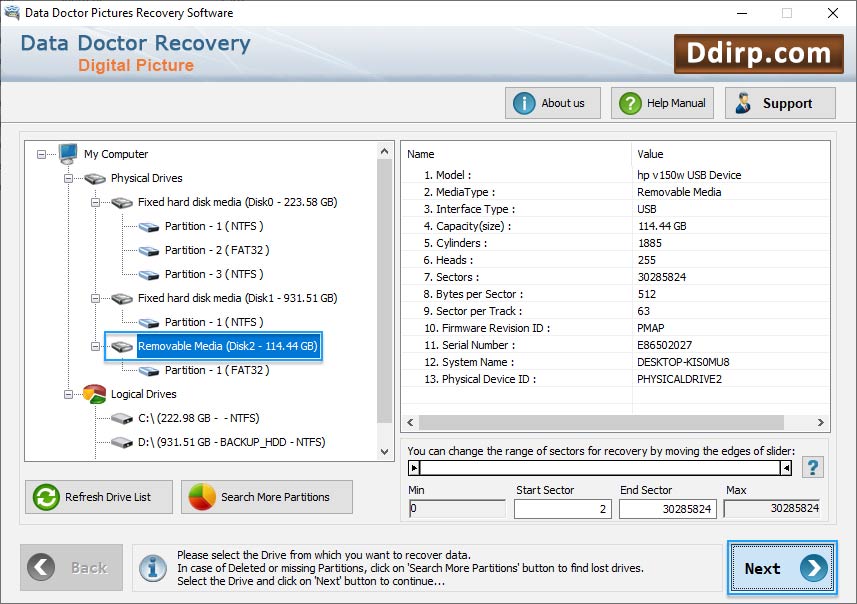 Select Drive Select Drive