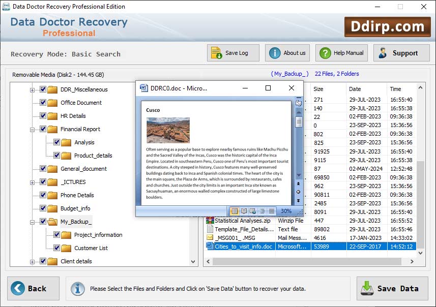 DDR Professional Data Recovery DDR Professional Data Recovery